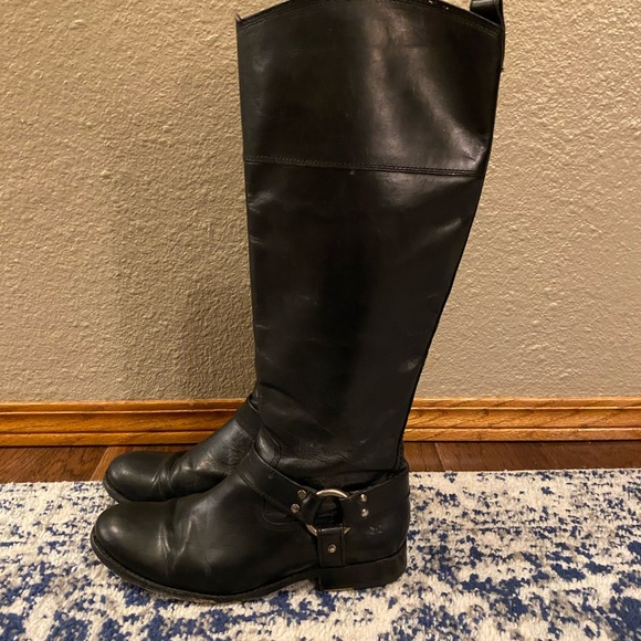 Frye Black Knee high Leather Boots - Picture 3 of 7